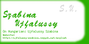 szabina ujfalussy business card